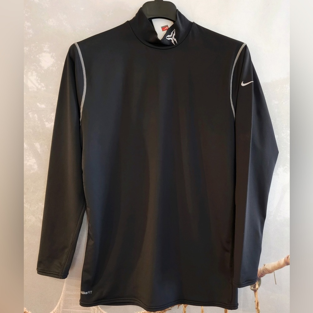 NIKE-PRO DRY-FIT Mens LS Stretch Active Top w/Terry Backing sz XXL - Picture 1 of 4